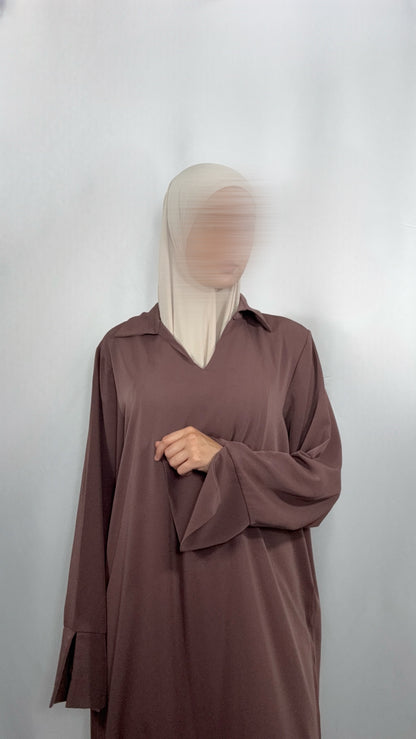 Abaya Noir - Mocca
