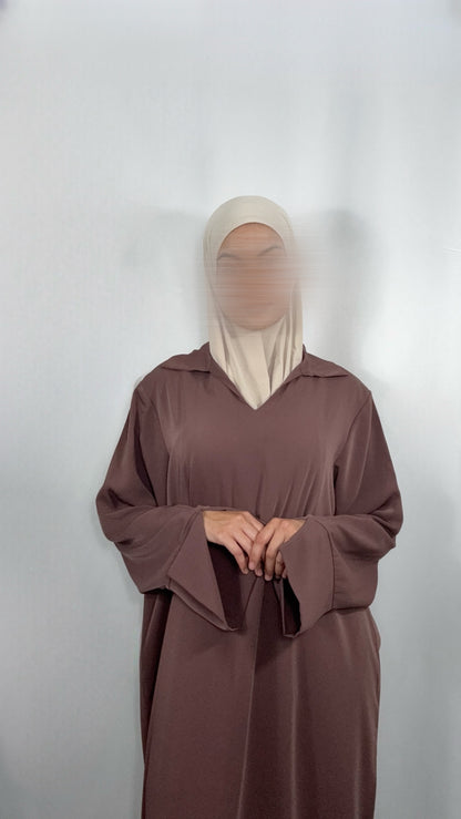 Abaya Noir - Mocca