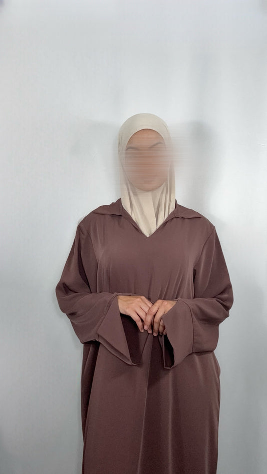Abaya Noir - Mocca